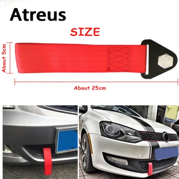 

Atreus 1pc Car styling Trailer Belt Tow Hook Strap Nylon Ropes For Lexus Honda Civic Opel astra h j Mazda 3 6 Kia Rio Ceed Volvo