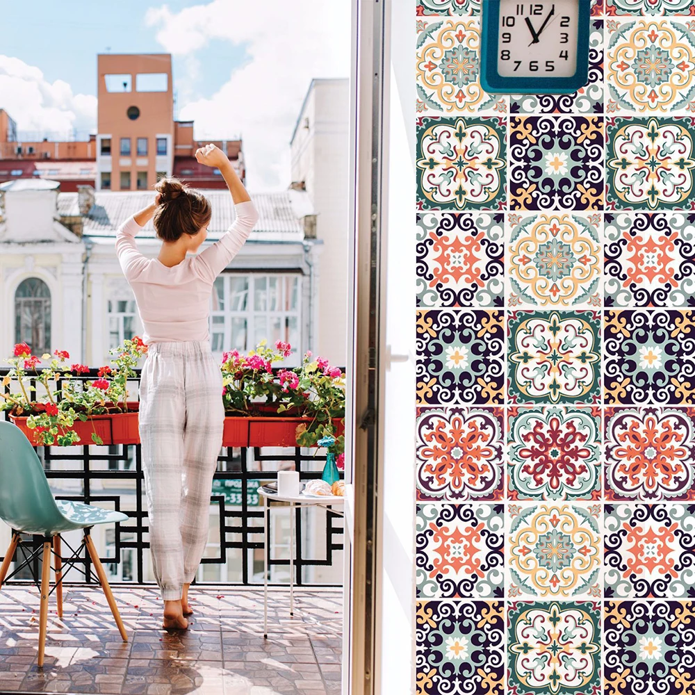 Наклейки для плитки Decoracion Hogar Nordico наклейки на пол стену самоклеящиеся ванной