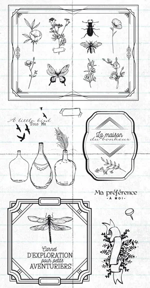 

French clear Stamp Transparent seal for DIY scrapbooking/Card Making c521