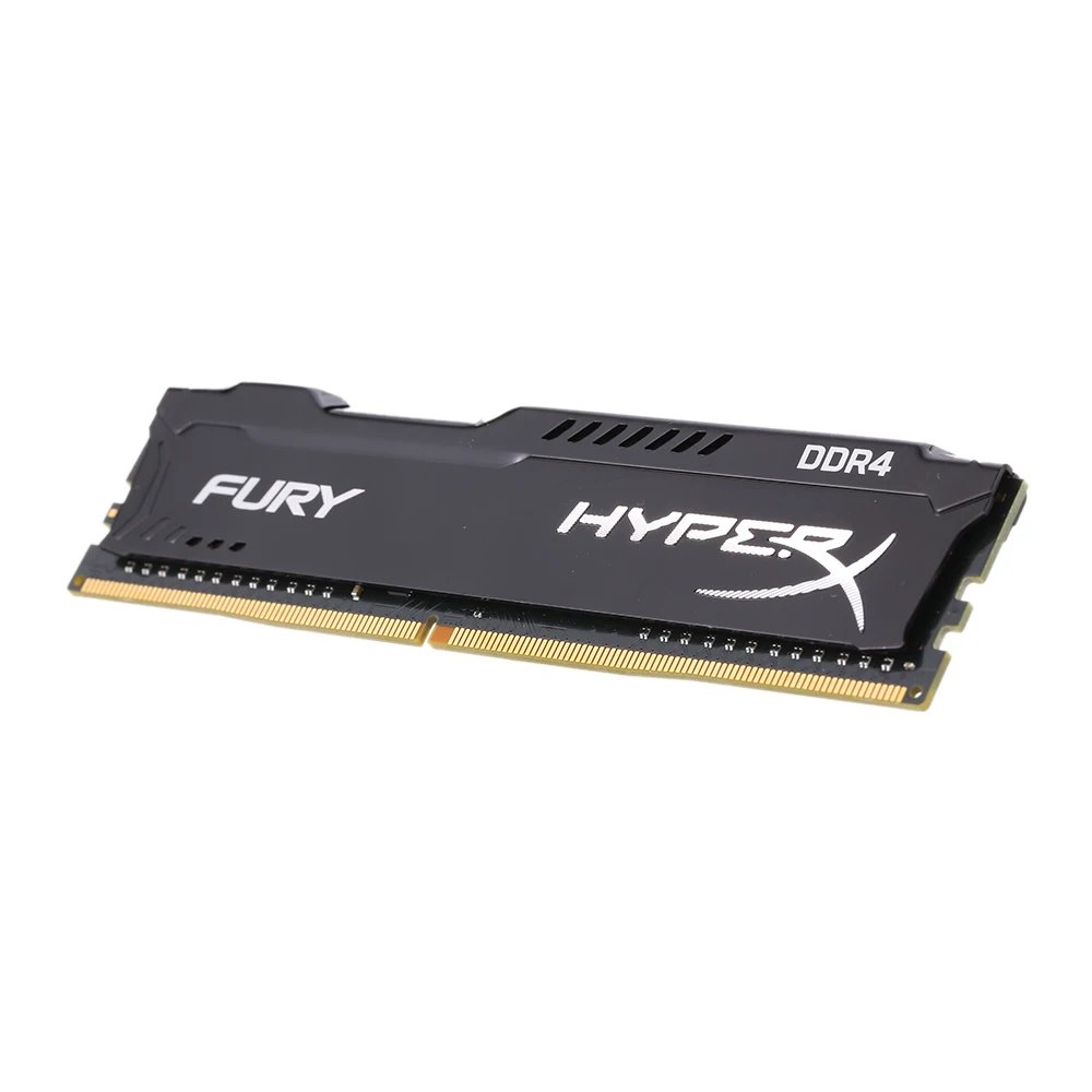 Kingston Original Ram Hyper Fury DIMM Black Memory RAM 8GB 16GB DDR4 2400MHZ Desktop 288 pin 1.2V Internal Memory Ram For PC kingston laptop memory 4gb 8gb cl17 ddr4 2400mhz compatible 2133 288 pin udimm 1 2v notebook ram