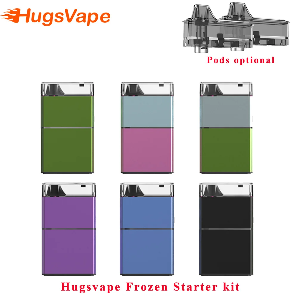 Hugsvape замороженный стартовый набор Встроенный 2500 мАч Vape pod Комплект 5 мл картриджи