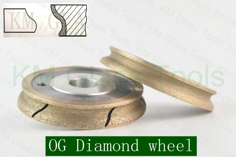 

Free Shipping!OG 100x22x8/10/12/15/19mm Peripheral Daimond wheel,For Glass machine.