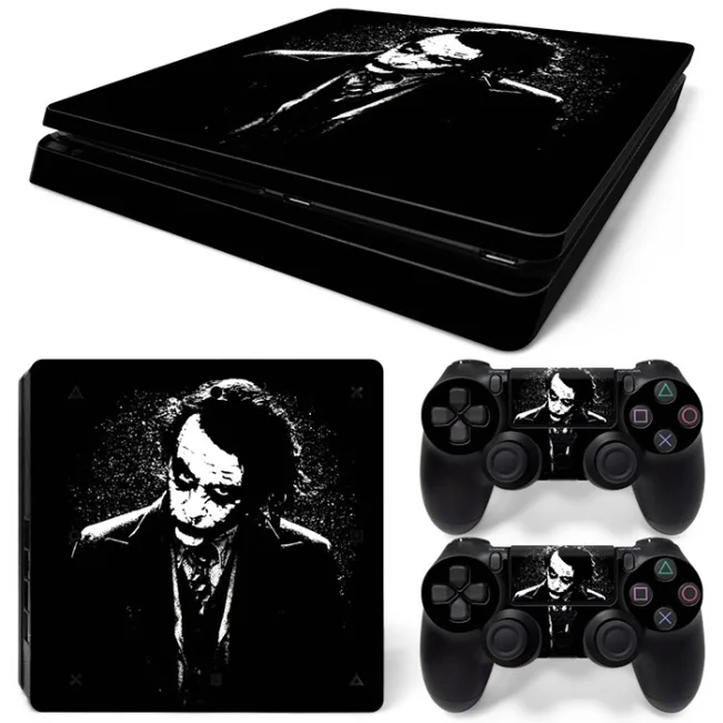 Джокер различных шаблон для PS4 Slim Decal наклейку кожи всего тела для PS4 Slim консоли и 2 Пульты ДУ для игровых приставок