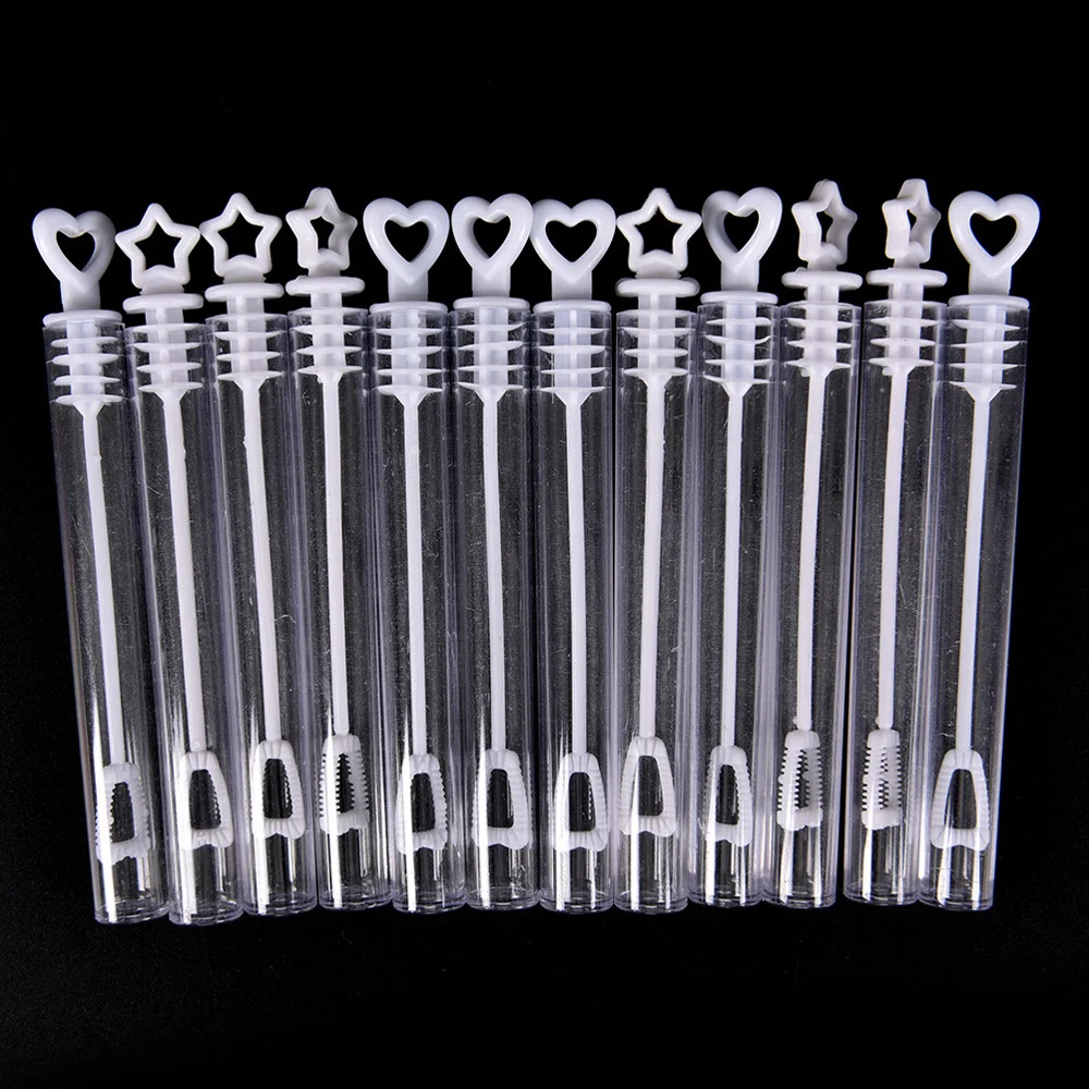 

12Pcs Empty Bubble Soap Bottles Wedding Birthday Party Children's Toy Baby Shower Bubbles Maker Kids Outdoor Fun Bubble Toys