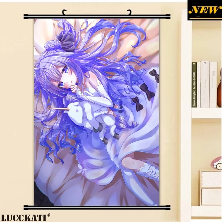 

40X60CM Bilan Hangxian Azur Lane Game cameltoe loli Unicorn cartoon anime art wall picture mural poster scroll canvas painting
