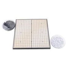 Высокое качество складная Удобная игра Go настольная игра WeiQi Baduk полный набор камень 18x18 Размер обучения