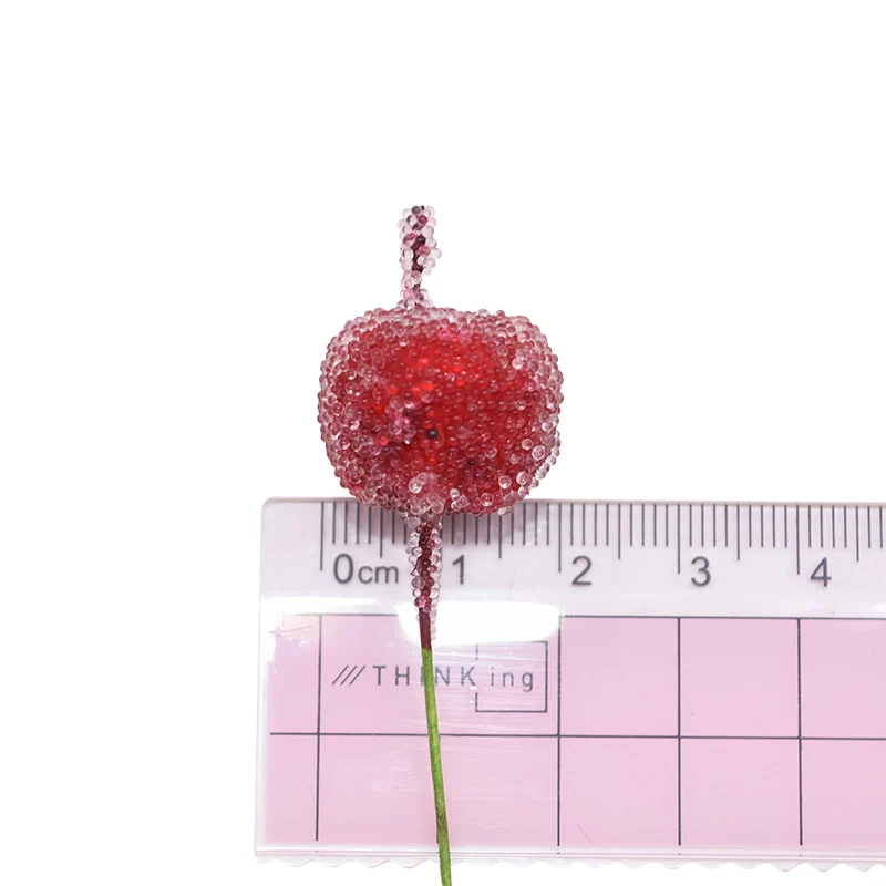 30 шт. 2 см мини красное яблоко искусственные тычинки фрукты Blass ягоды поддельные гранат вишня для дома Свадьба Рождество украшения