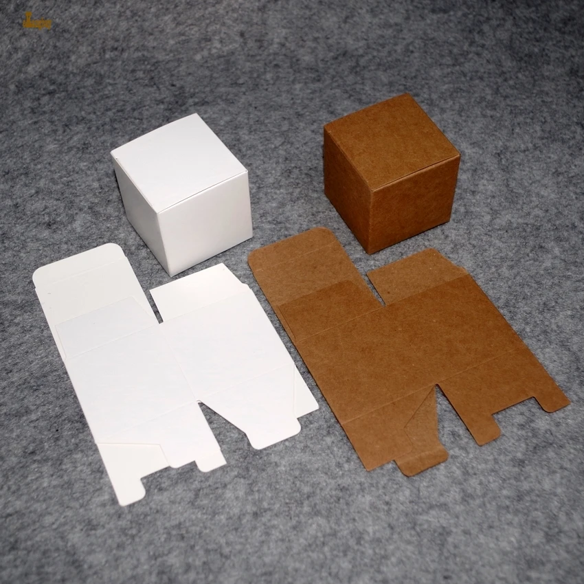 50Pcs Papier Kraft boîtes de petits cadeaux emballage boîtes rouge à lèvres Cadeau Boîtes