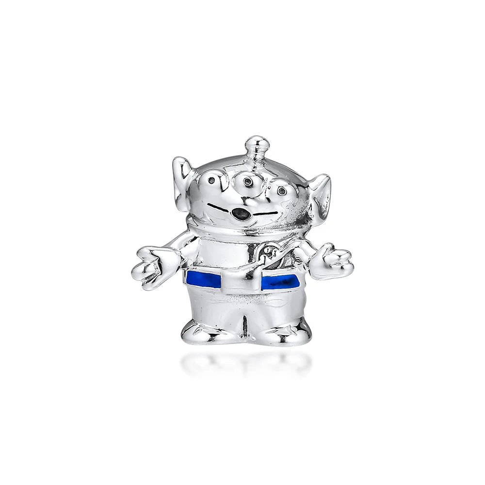 

CKK Silver 925 Jewelry Fits Pandora Bracelets Pixar, Toy Story, Alien Charm Beads Original Sterling Silver Making