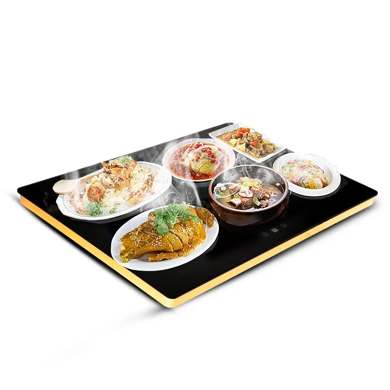 

220V Meals Insulation Board Household Intelligent Warm Drying Table Dishes Heating Protection Plate 42*60cm EU AU UK Plug