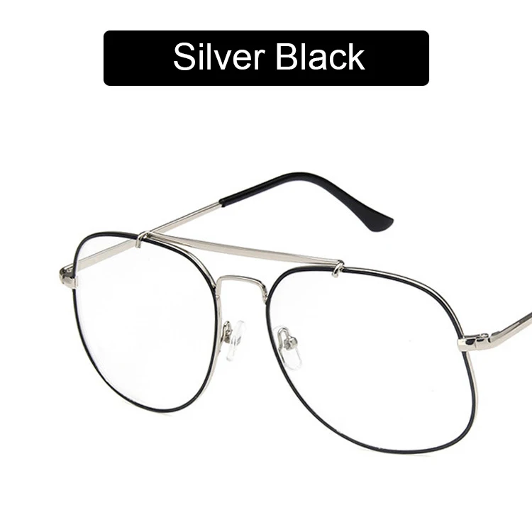 KOTTDO, металлические винтажные негабаритные солнцезащитные очки, мужские ретро очки из сплава, женские солнцезащитные очки, не поляризованные мужские солнцезащитные очки, оправа для очков - Цвет линз: silver black