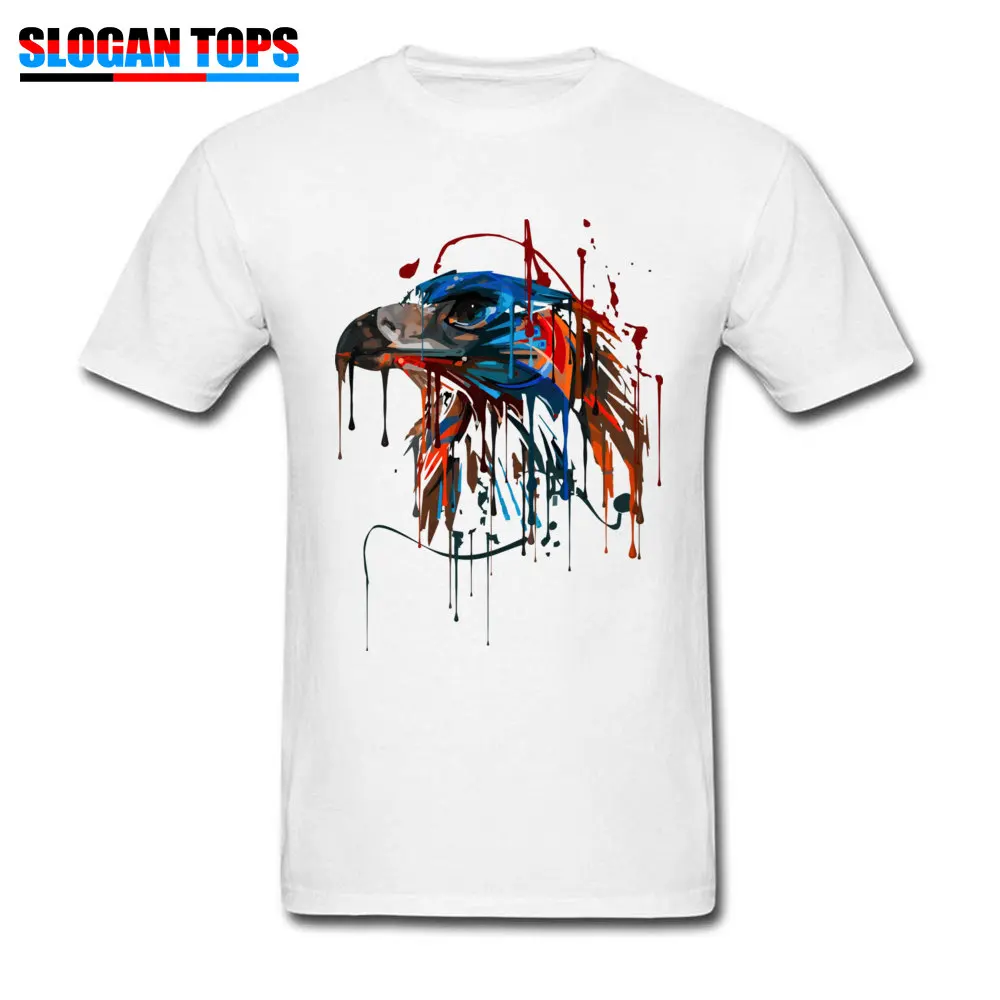 Eagle Painting T-shirts Oversized Man Tshirt O Neck T Shirt Pure Cotton Men's Short Sleeve Tops Fashionable Summer/Autumn Tees |