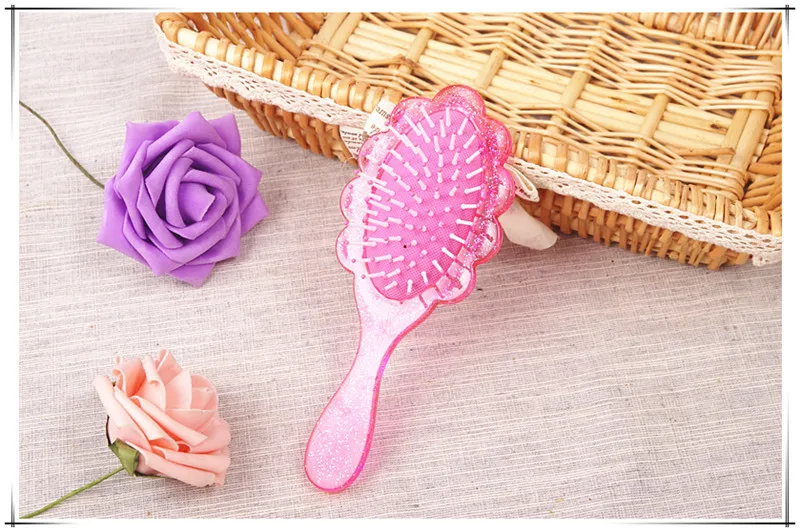 Disney princess frozen Hair Brush brosse cheveux Kids Gentle Anti-static Brush Tangle Wet Dry Bristles Handle Tangle Comb Curly