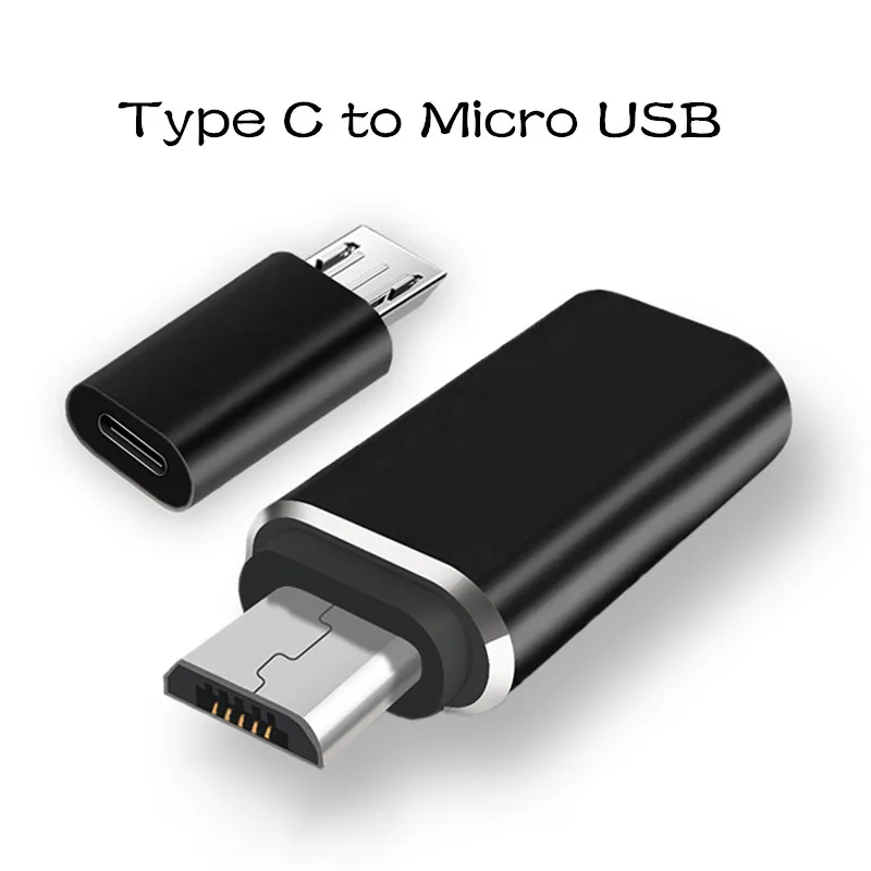 

Aluminium Alloy Micro USB Male to Type C Female Adapter Converter Connector for Phone Tablet