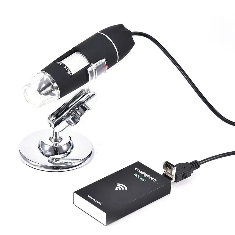 

WIFI Connection Smartphone 40X-1000X LED Digital USB Microscope Magnifier Electronic USB Endoscope Camera