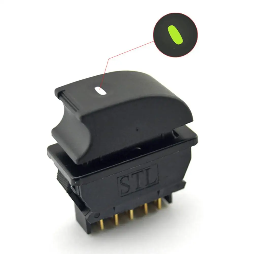 

Universal 5pin Car Electric Window Switch Power Window Separate Hook Switch Black Color High Quality Car Accessories