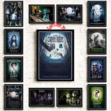 Тима Бертона Труп невесты с покрытием бумажный плакат для кафе Креативные обои украшение интерьера