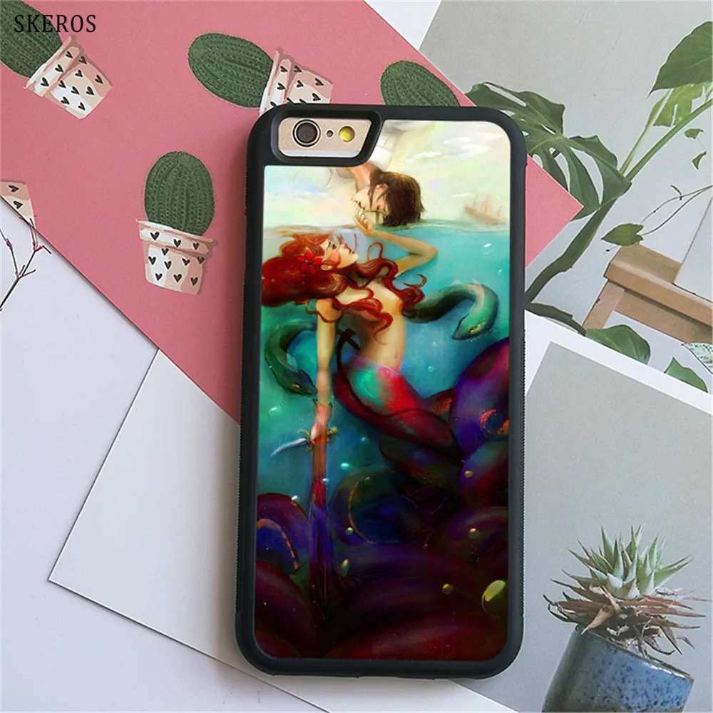 SKEROS little mermaid 4 phone case for iphone X 4s 5 5s 6 6s 7 8 plus &amp #B432 |