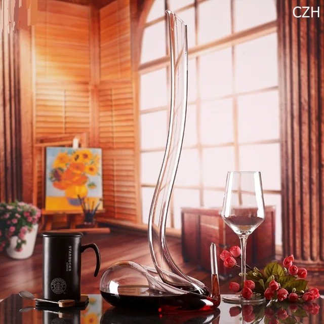 Cobra Wine Decanter Snake Crystal Glass Decanter Decorative Aerator Barware Ornament