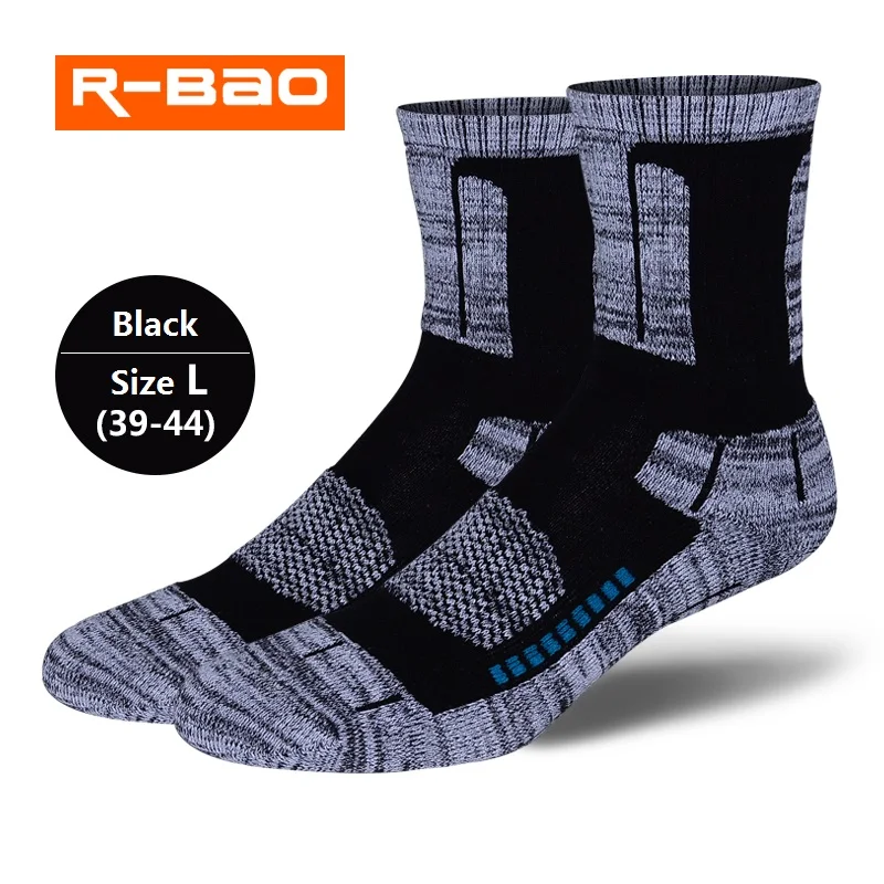 

RB038B R-BAO Men/Women Outdoor Hiking/Skiing socks High-quality terry sports socks deodorization warm for winter 3pairs=1Lot