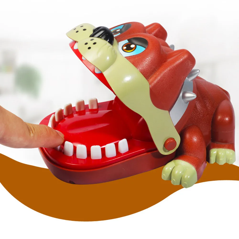 18 см креативный бульдог Стоматологическая игра Классическая кусая рука Вечерние игры для игрушка для всей семьи для детей дети играть Fun17Dec14