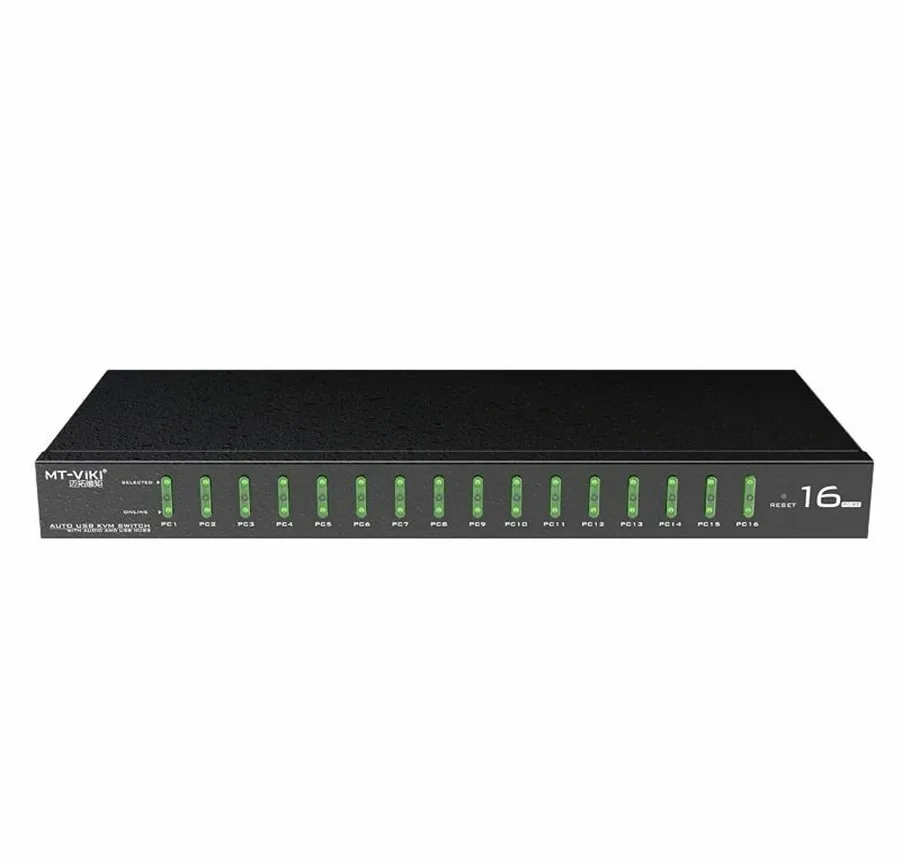 

MT-VIKI KVM Switch industrial grade 16 port usb automatic display computer vga switcher 16 into 16 PCS with KVM cables MT-1601VK