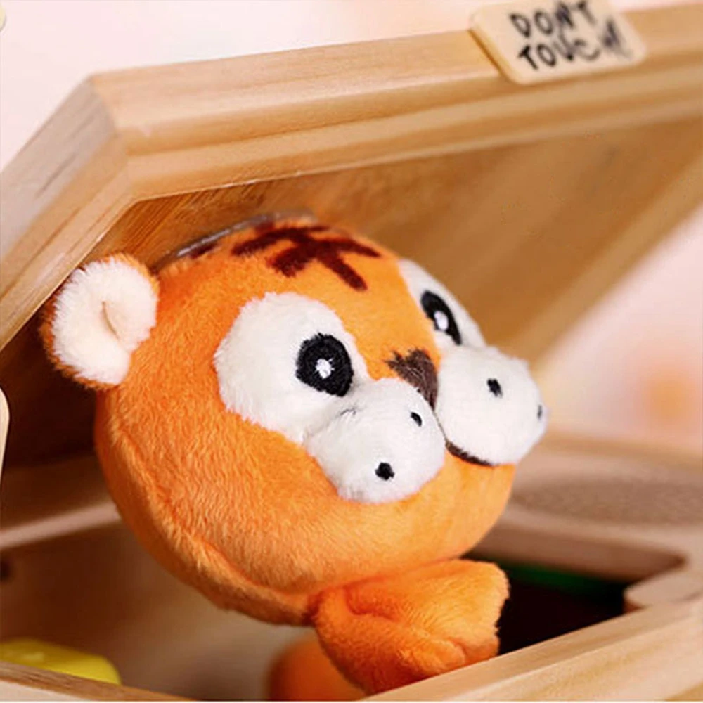 Деревянный электронный бесполезный ящик милый тигр забавная игрушка подарок для мальчика и детей Интерактивные игрушки снижение стресса украшение стола