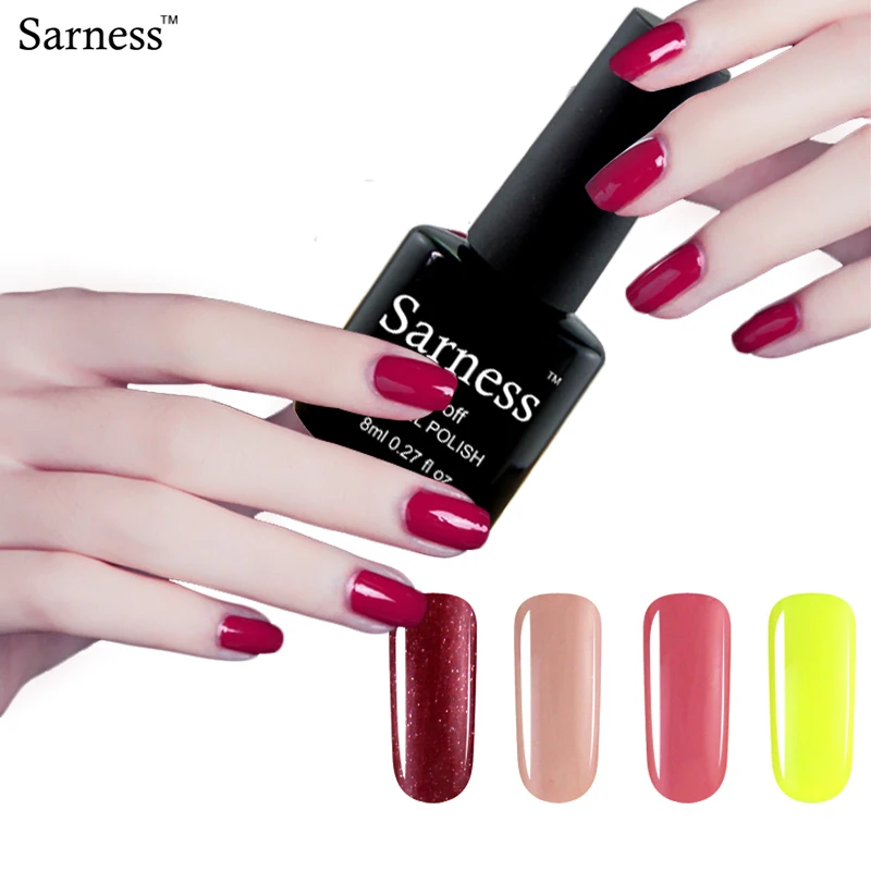 Sarness 8ml UV Led Cheap Gel Varnish Long lasting Gel Polish Nail Art