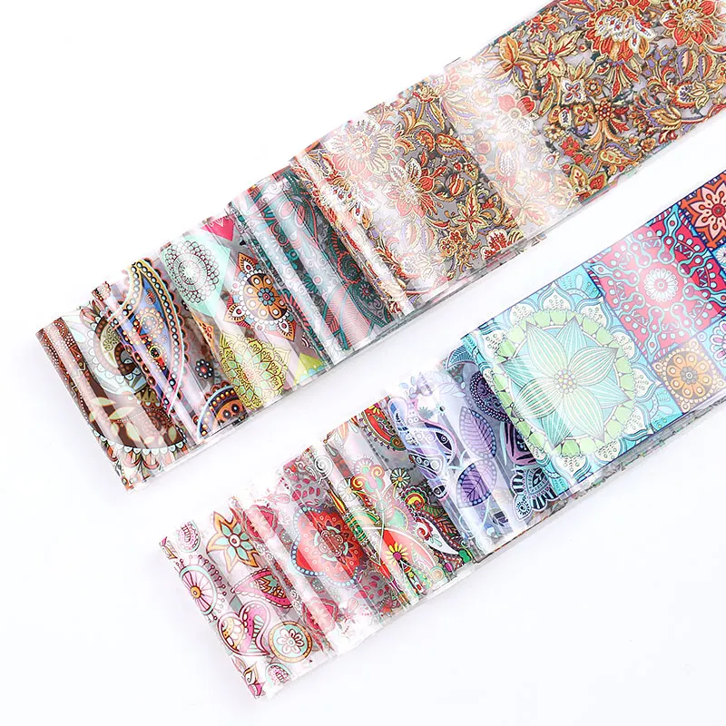 HNUIX, 10 цветов, цветная переводная наклейка для ногтей, фольга, самоклеющаяся наклейка, на заказ, узор, конверт, слайдер, лента, украшение, маникюр