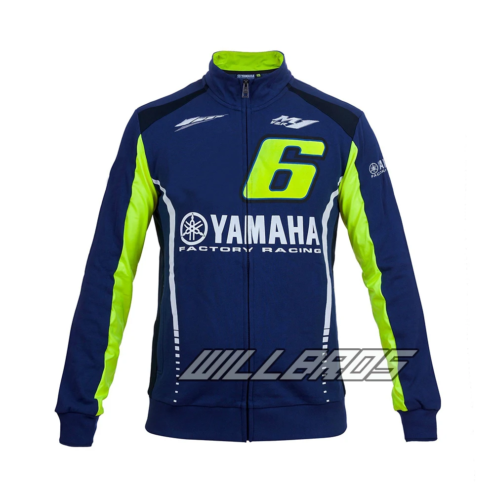 

Moto GP Motorcycle for Yamaha Racing Blue Moto GP Mens FELPA Zip-up Sweater