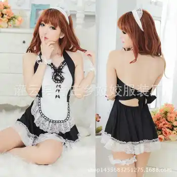 

Full-blown sexy underwear Cute Princess maid suspender uniform lace seductive role playing maid