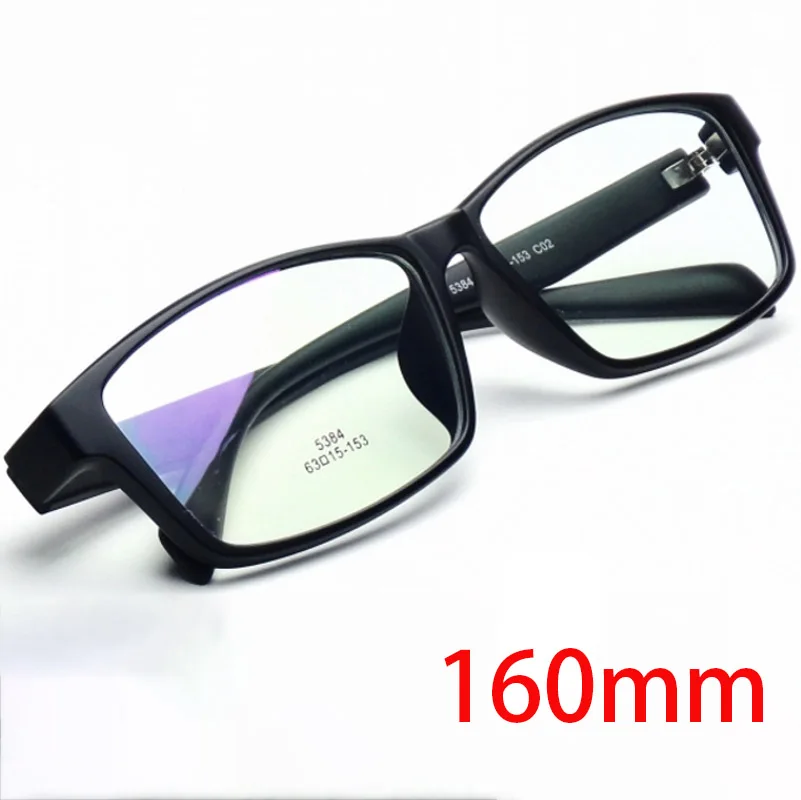 

Vazrobe 160mm Oversized Prescription Glasses Men Women TR90 Man Black Spectacle Progressive Anti Blue Scratch UV400 Photochromic