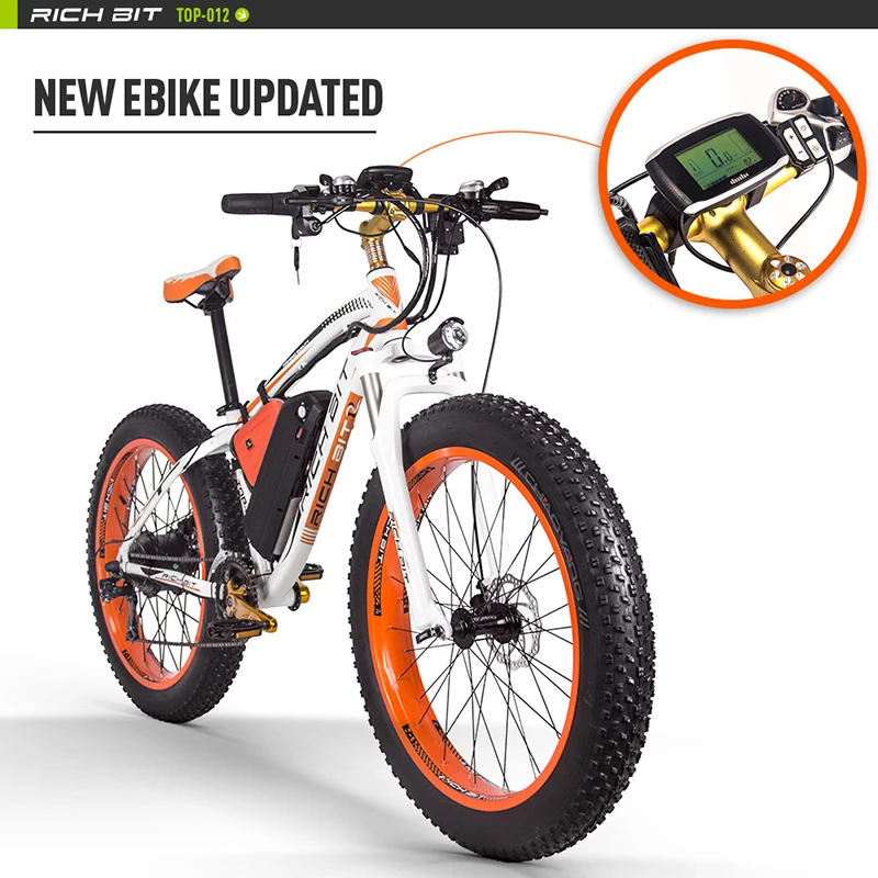 RichBit Neue RT-012 Plus Leistungsstarke Elektrische Fahrrad 21 Geschwindigkeit 17AH 48V 1000W Fett Reifen Ebike Mit Computer Tacho elektrische Odomet RichBit Neue RT-012 Plus Leistungsstarke Elektrische Fahrrad 21 Geschwindigkeit 17AH 48V 1000W Fett Reifen Ebike Mit Computer Tacho elektrische Odomet
