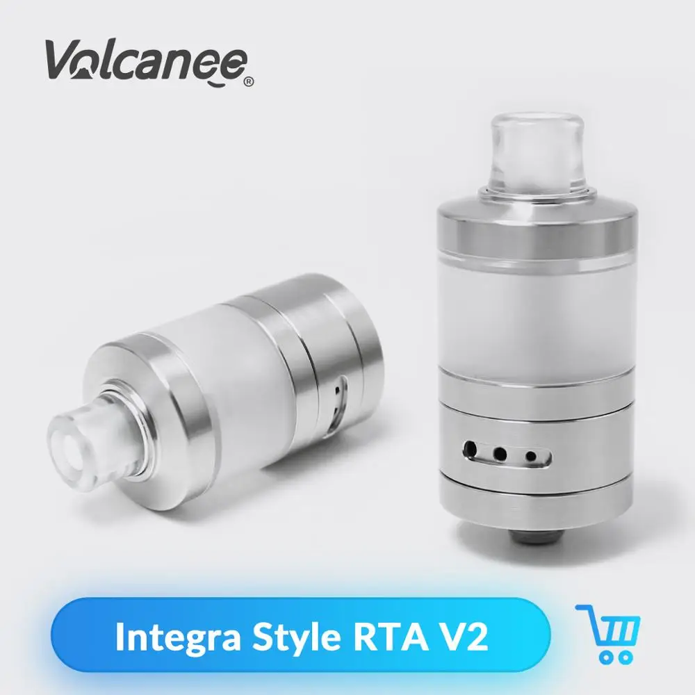 Volcanee SXK Integra Style RTA V2 атомайзер 22 мм диаметр 35 высота 4 2 мл Vape MTL Tank VS Siren Ammit For Ecig Box