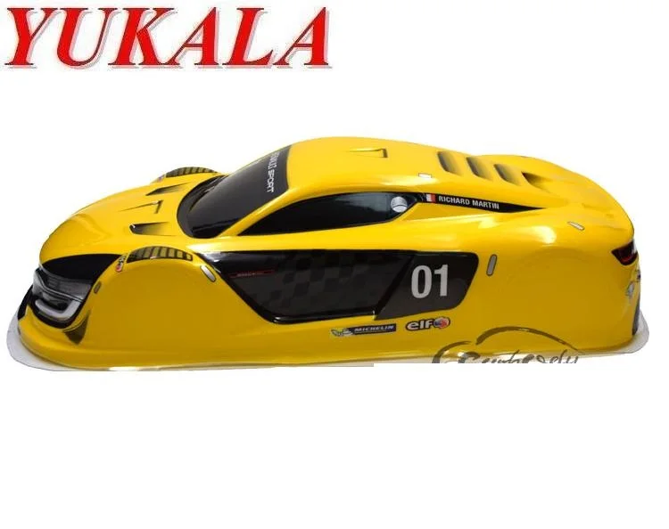 YUKALA 1/10 ПВХ Окрашенный корпус Renauult для 1/10 RC гоночный автомобиль на дороге Дрифт 430*190 мм Колесная база 260 мм