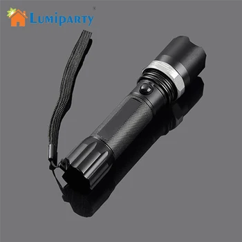 

LumiParty High Power T6 5 Modes Flashlight Water-proof Zoom-able LED Light 18650 or AAA Battery Powered