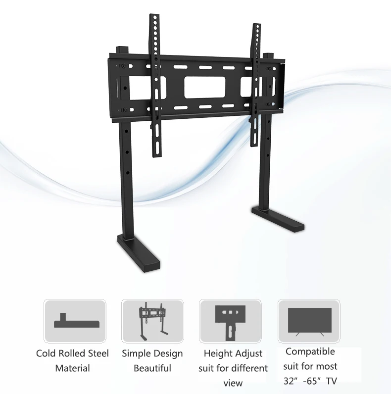 Настольный ТВ монитор стойка ТВ напольное крепление с 3 комплектами регулировка высоты подходит для 32-6" светодиодный ЖК-дисплей и плазменный телевизор MAX VESA 600x400 мм