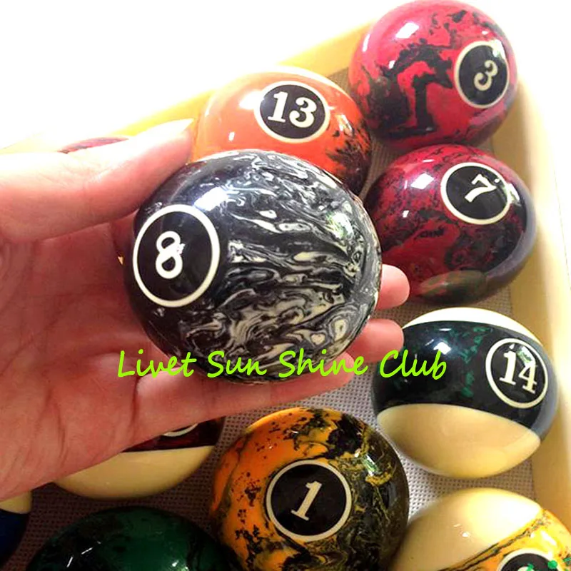 xmlivet Original Taiwan 57.2mm Billiards Pool Balls High quality Phenolic Resin Elephant balls Complete Set of Balls 2 1/4 inch