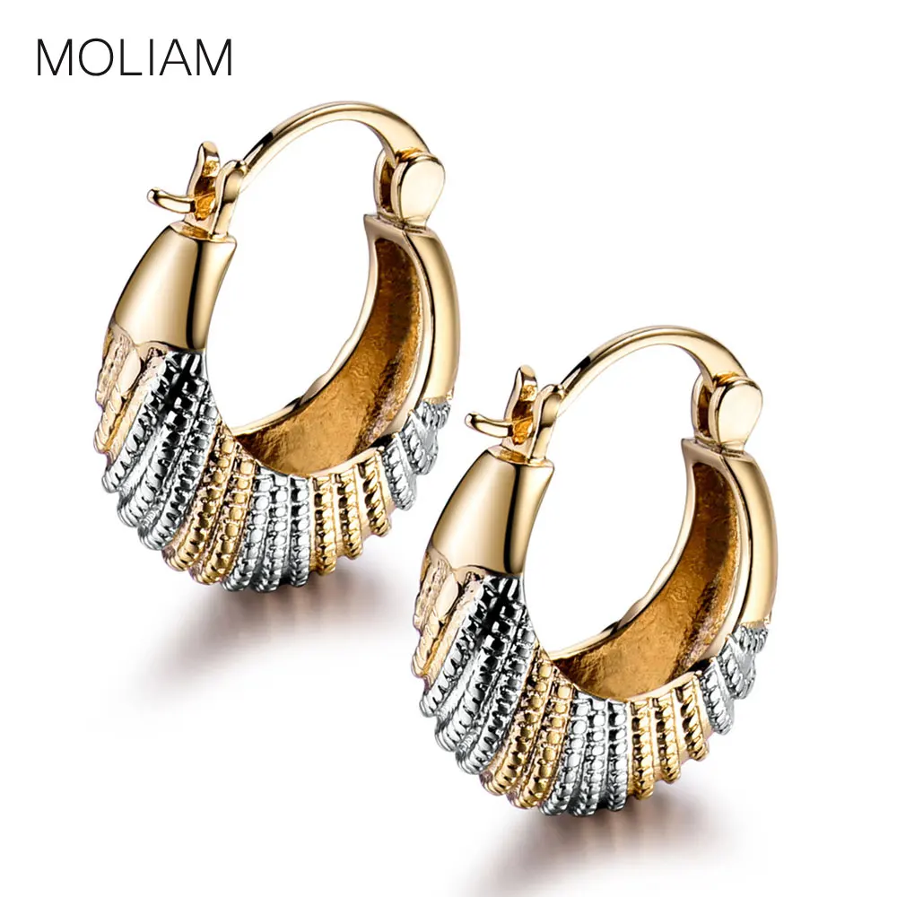 

MOLIAM Awesome Ladies Earing Jewelry Charm Chic Snap Closure Hoop Earring Jewelry for Womens MLE421