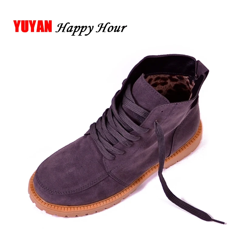 

New 2019 Autumn Winter Boots Women Winter Shoes Thick Plush Warm Shoes Ladies Brand Ankle Botas ZH2488