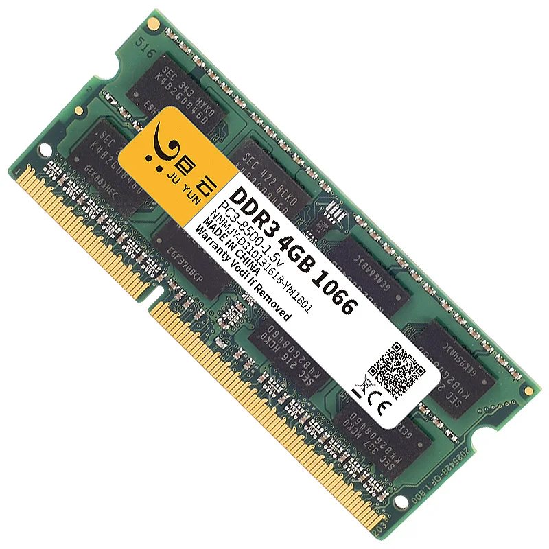 Ju Yun DDR3, 4 Гб, 1066 МГц, ОЗУ, память для ноутбука, 1333, 1600 МГц, ноутбук, совместимый с 2 ГБ, 8 ГБ, напряжение 1,5 в