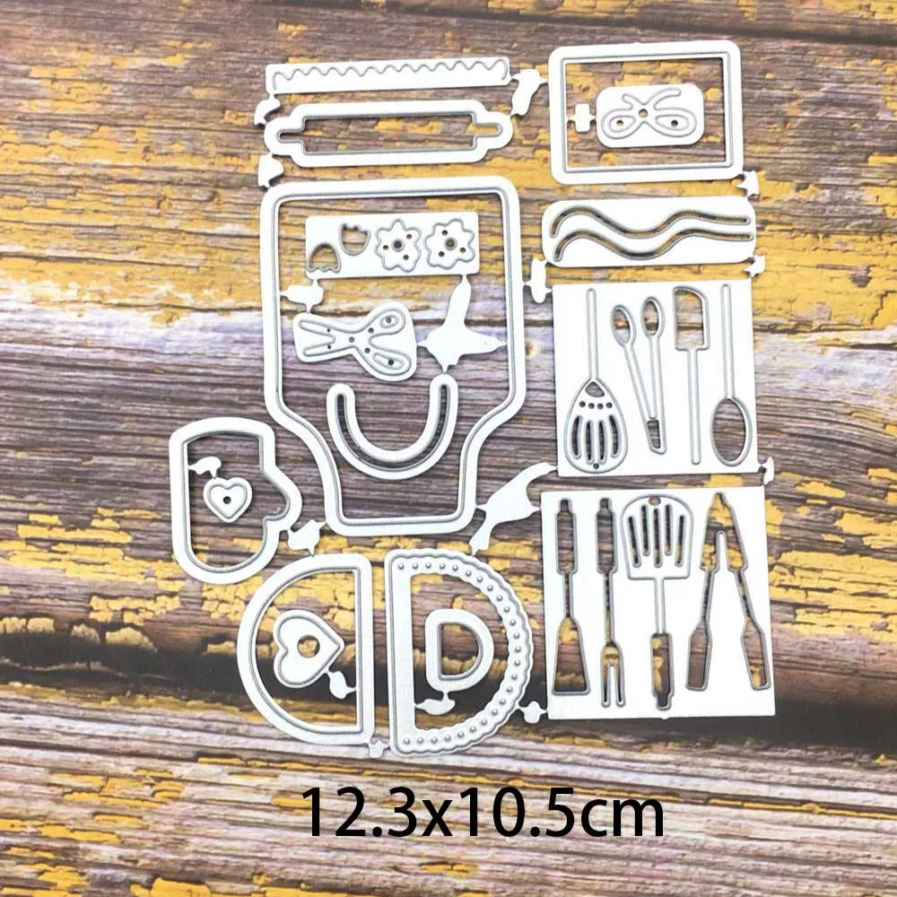 Metal Kitchen Set Frame Cutting Dies for Scrapbooking 3D Stencils Embossing Paper Cards Crafts 2018 New Template Photo Decor Metal Kitchen Set Frame Cutting Dies for Scrapbooking 3D Stencils Embossing Paper Cards Crafts 2018 New Template Photo Decor