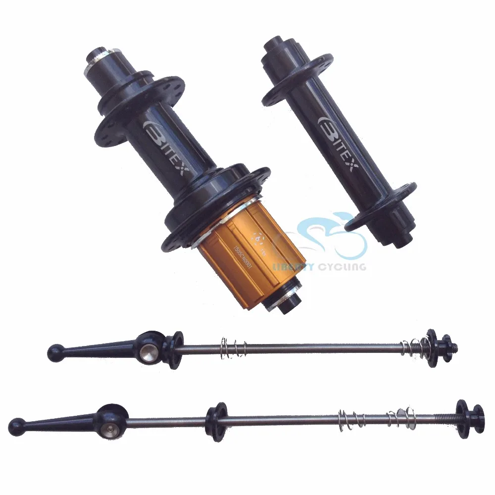 

[with LOGO] 260g Ultra-light 6 Pawls BITEX Road Racing Hubs RAF10 RAR9 20/24 Holes Black Red White with Ti QR