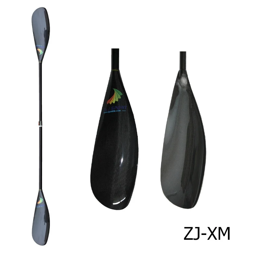 ZJ Sport High Performance Carbon Fiber Ocean SeaKayak Touring Paddle with Carbon Oval Shaft in 10CM Length Adjustment