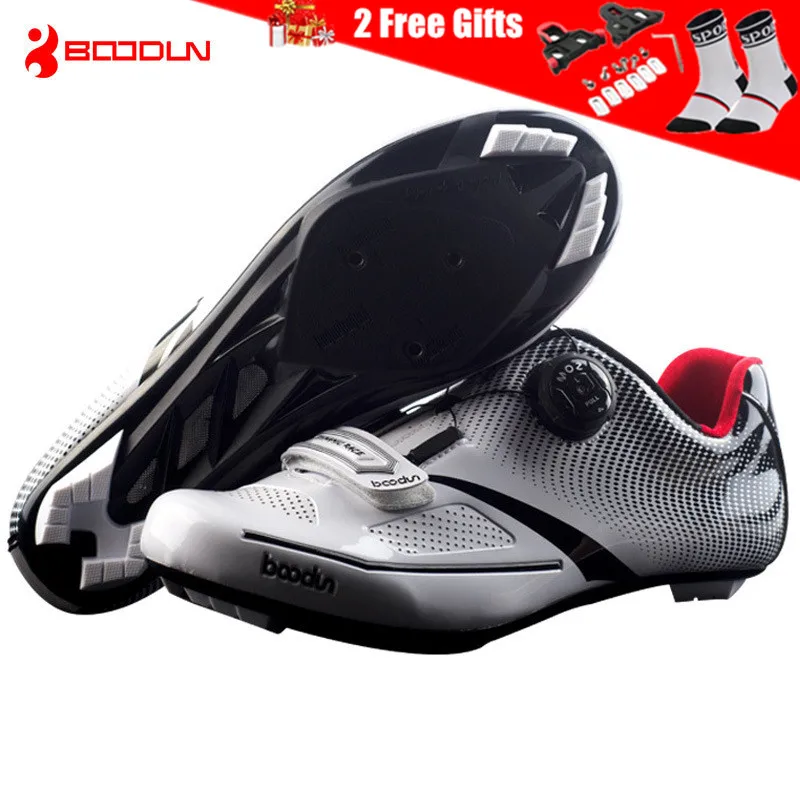 BOODUN 2018 ultraligero autobloqueo Pro zapatos de Ciclismo para Hombre Zapatos de triatlón para bicicleta