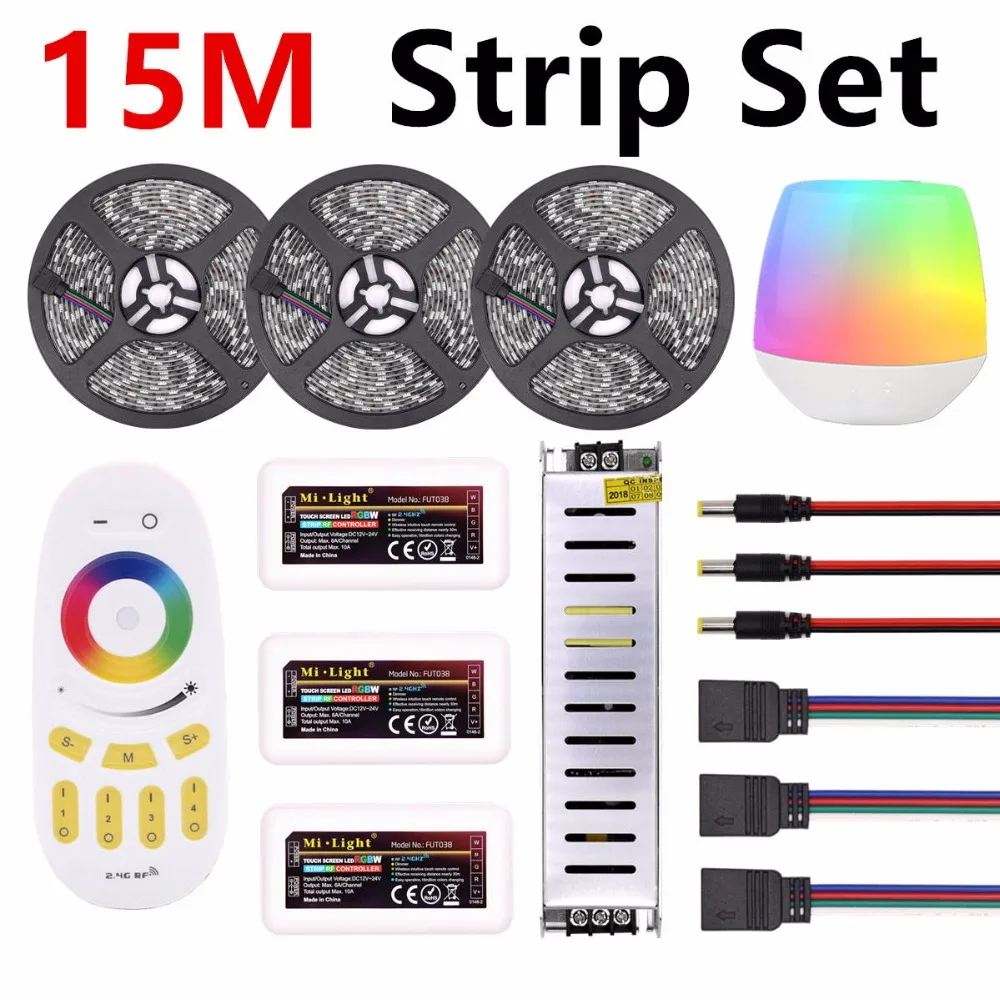 WiFi Mi светильник RGB Светодиодная лента s Водонепроницаемая RGBWW 12 В RGBW fita гибкий 5050