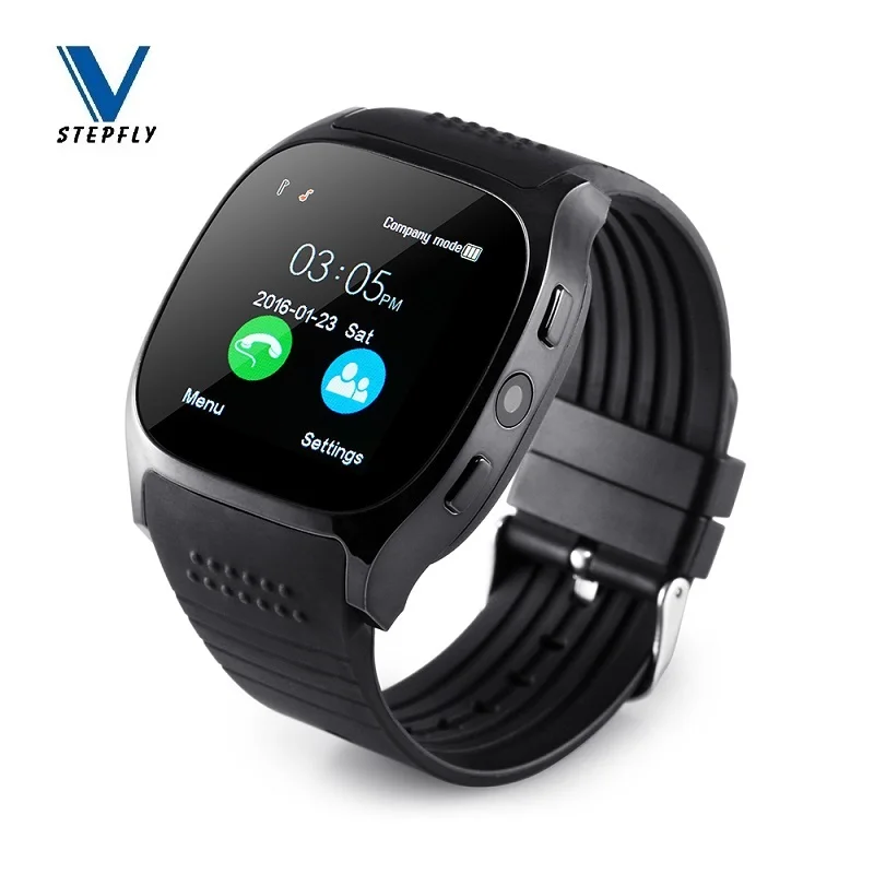 Stepfly T8 Bluetooth Смарт часы с камерой Facebook Whatsapp поддержка SIM TF карты вызова Smartwatch для телефона Android PK DZ09 Q18