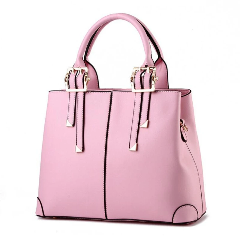Новые сумки для женщин Элегантные классические модные дамские сумки в западном стиле однотонные желтые розовые зеленые красные сумки L8-361