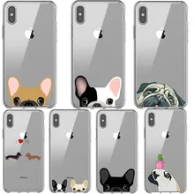 Мягкий силиконовый чехол для телефона из ТПУ с изображением французского бульдога и милой таксы для iPhone 11 Pro Max SE 5S 6 6S 7 8 Plus X XR XS MAX