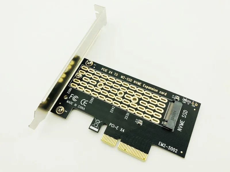 PCI Express E 3 0 X4 на M.2 NVMe M Key преобразователь интерфейса адаптер карта M2 PCIE SSD Riser для 2230